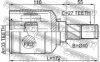 FEBEST 0411-GACVTLH Joint, drive shaft